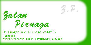 zalan pirnaga business card